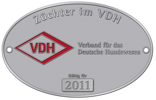 VDH-Plakette Z&uuml;chter im VDH